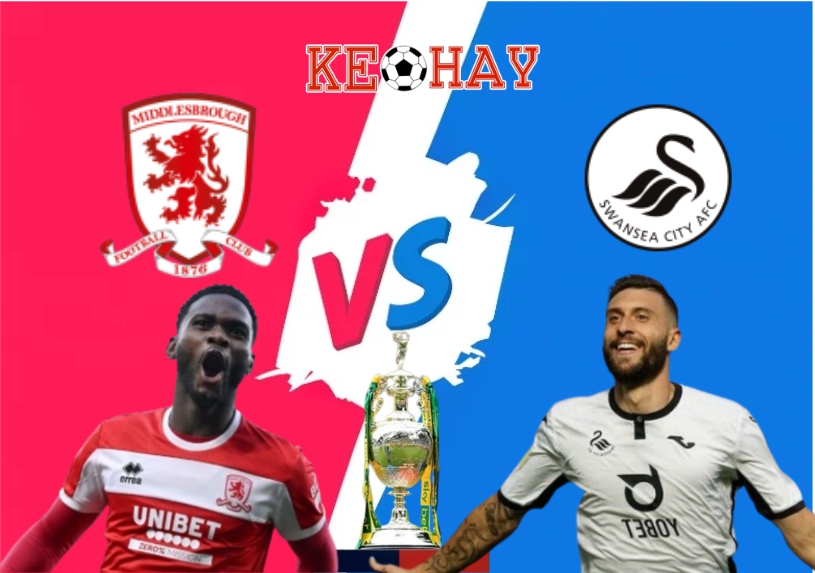 Middlesbrough vs Swansea City – Soi kèo hôm nay 21h00 09/08/2025 – Hạng Nhất Anh