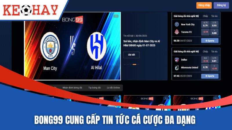 BONG99 cung cấp tin tức cá cược đa dạng 